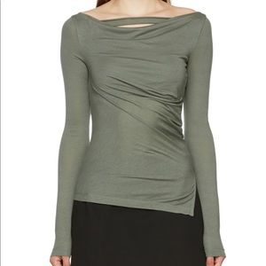 helmut lang scala Scala Cowl Neck Top in fog new with tag